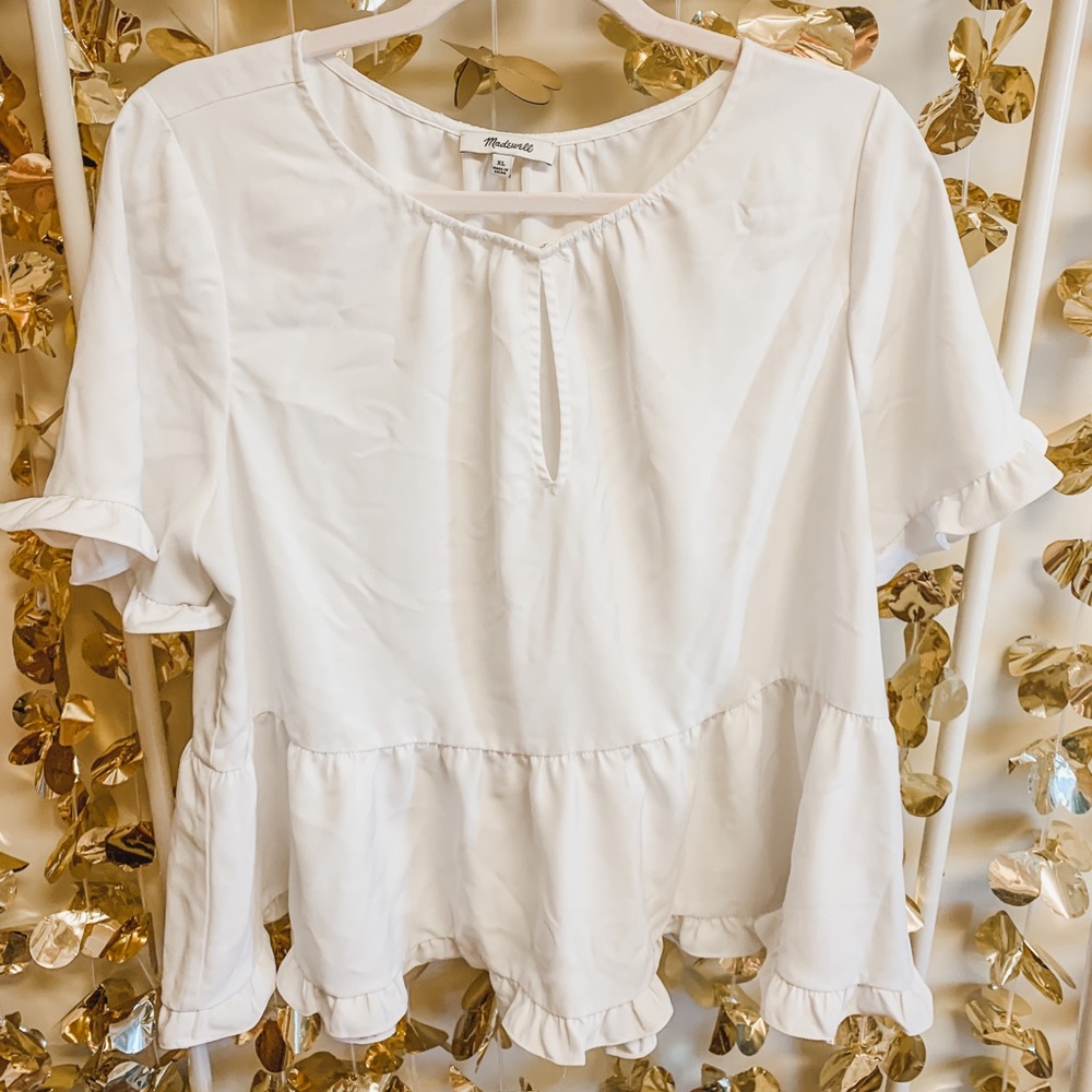 White madewell blouse